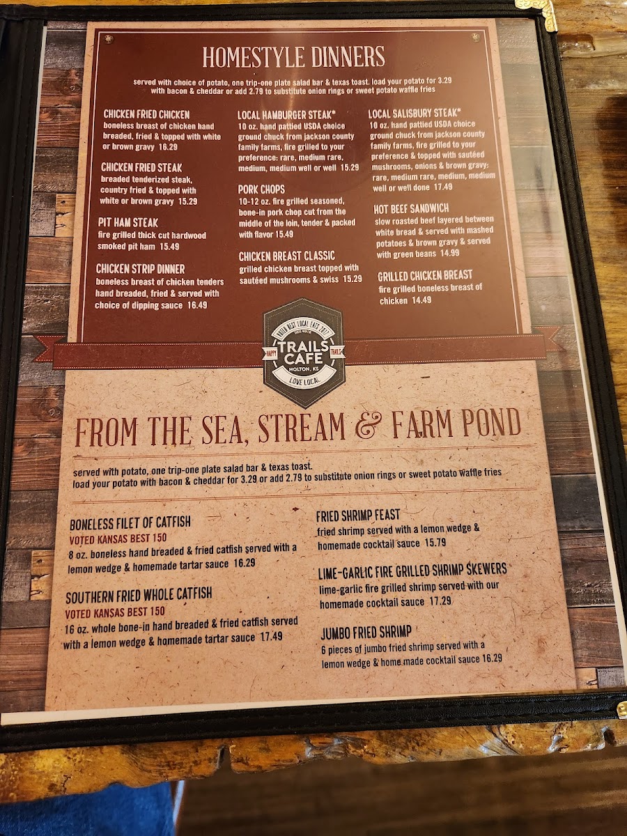 Menu - Trails Café photo 4