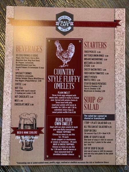 Menu - Trails Café photo 5